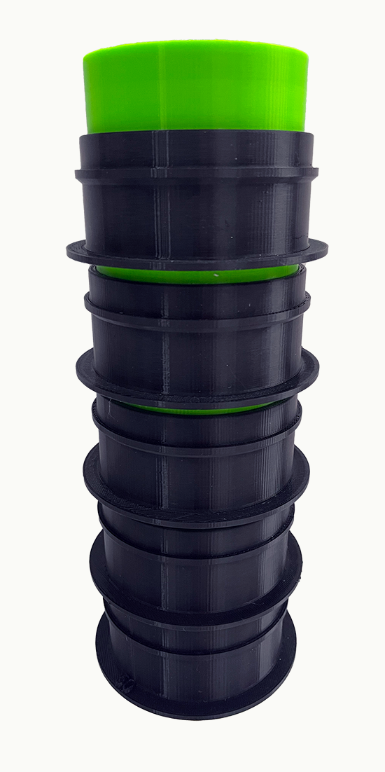 3" Copepod stackable sieve set